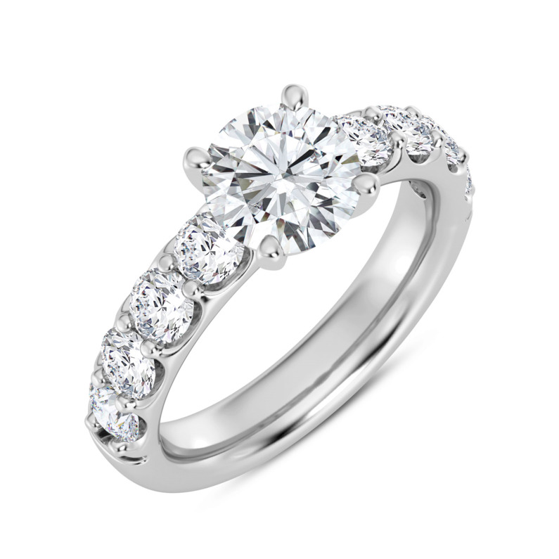 Round Engagement Ring Setting