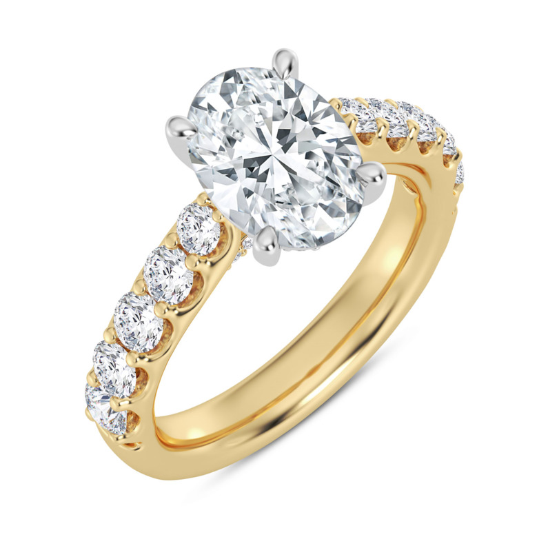 Oval Engagement Ring Setting