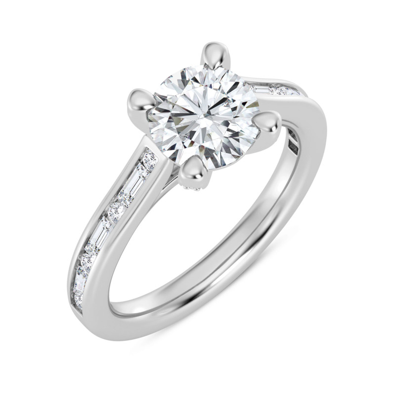 Round Engagement Ring Setting