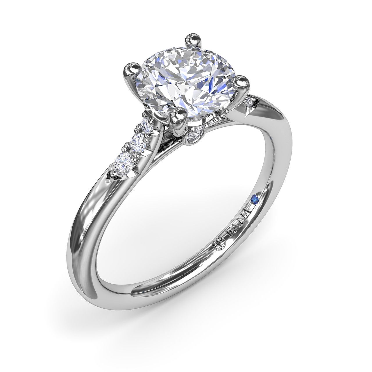 Round Engagement Ring Setting