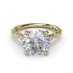 Round Engagement Ring Setting