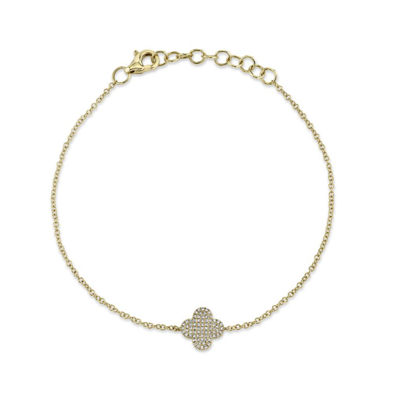 14K YELLOW GOLD CABLE LINK DIAMOND 7