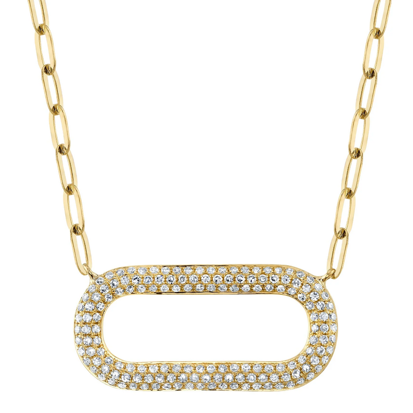 SHY CREATION 14K YELLOW GOLD DIAMOND NECKLACE WITH 146=0.36TW SINGLE CUT I I1 DIAMONDS 18