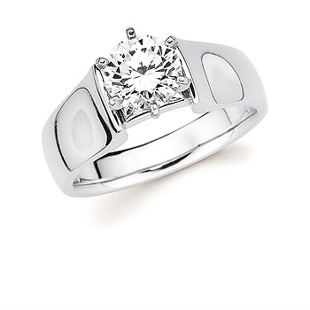 14K WHITE GOLD SOLITAIRE REMOUNT SIZE 6.25
