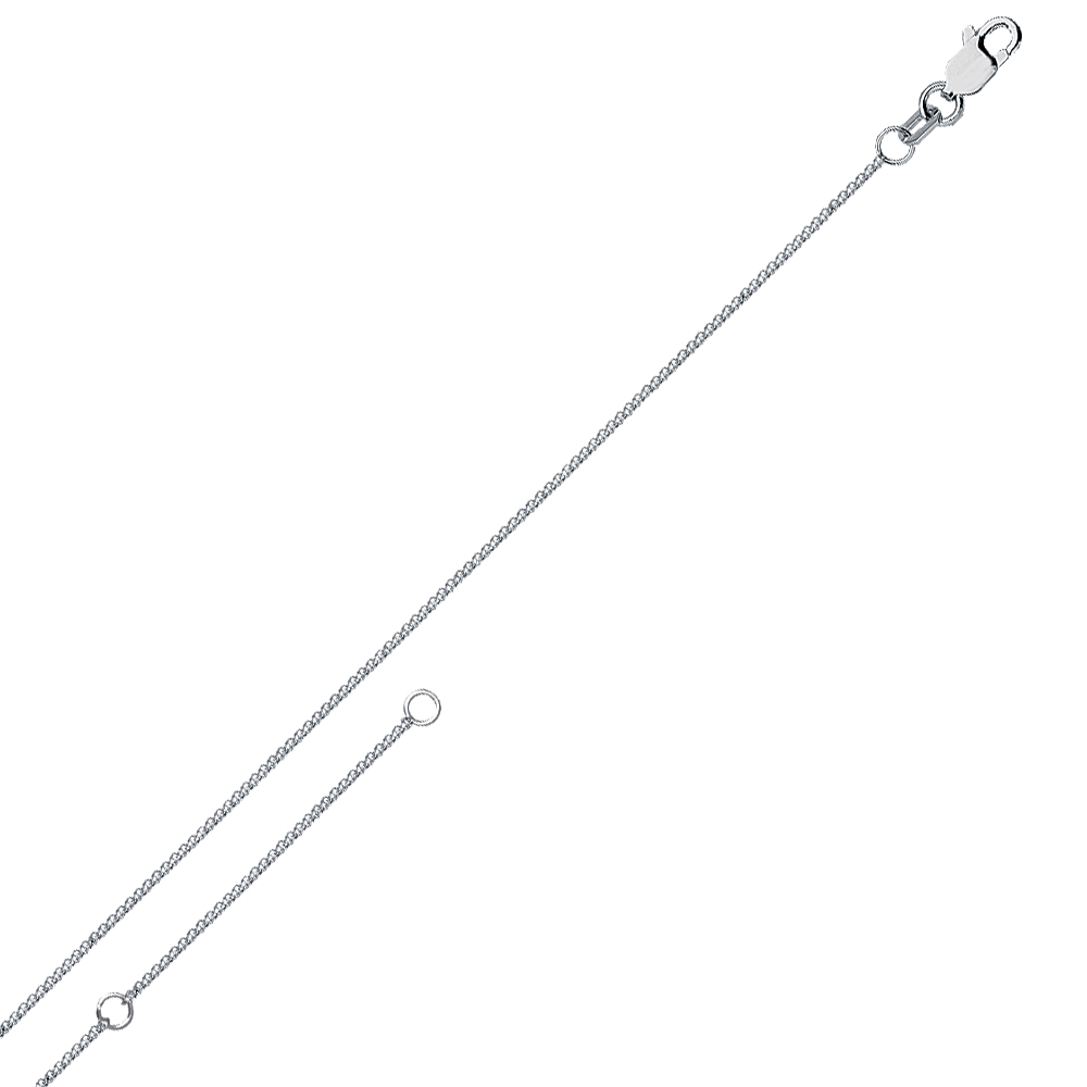 14K WHITE GOLD 18