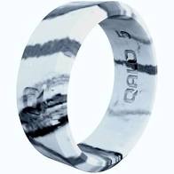 QALO LADIES WHITE MARBLE MODERN SILICONE RING SIZE 05