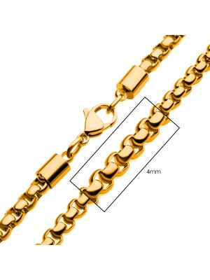 18K GOLD PLATED STAINLESS STEEL 22