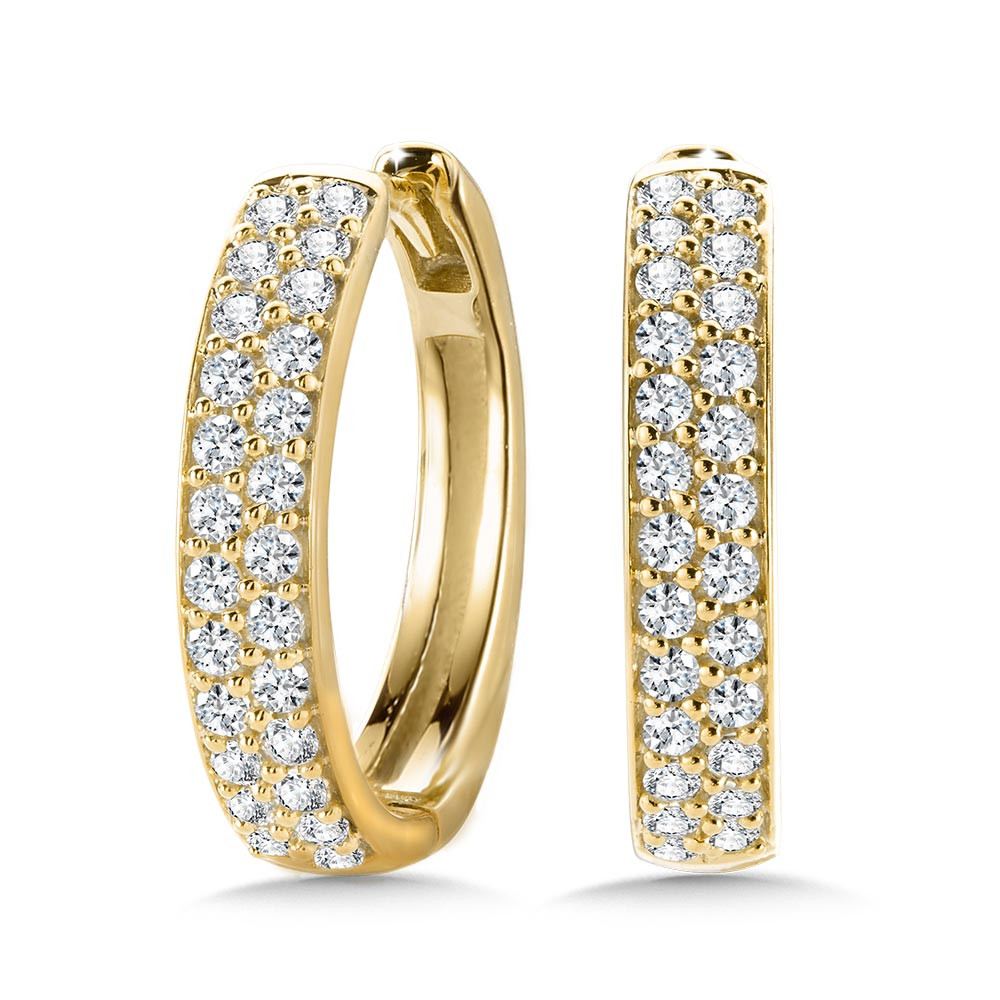 Diamond Hoop Earrings