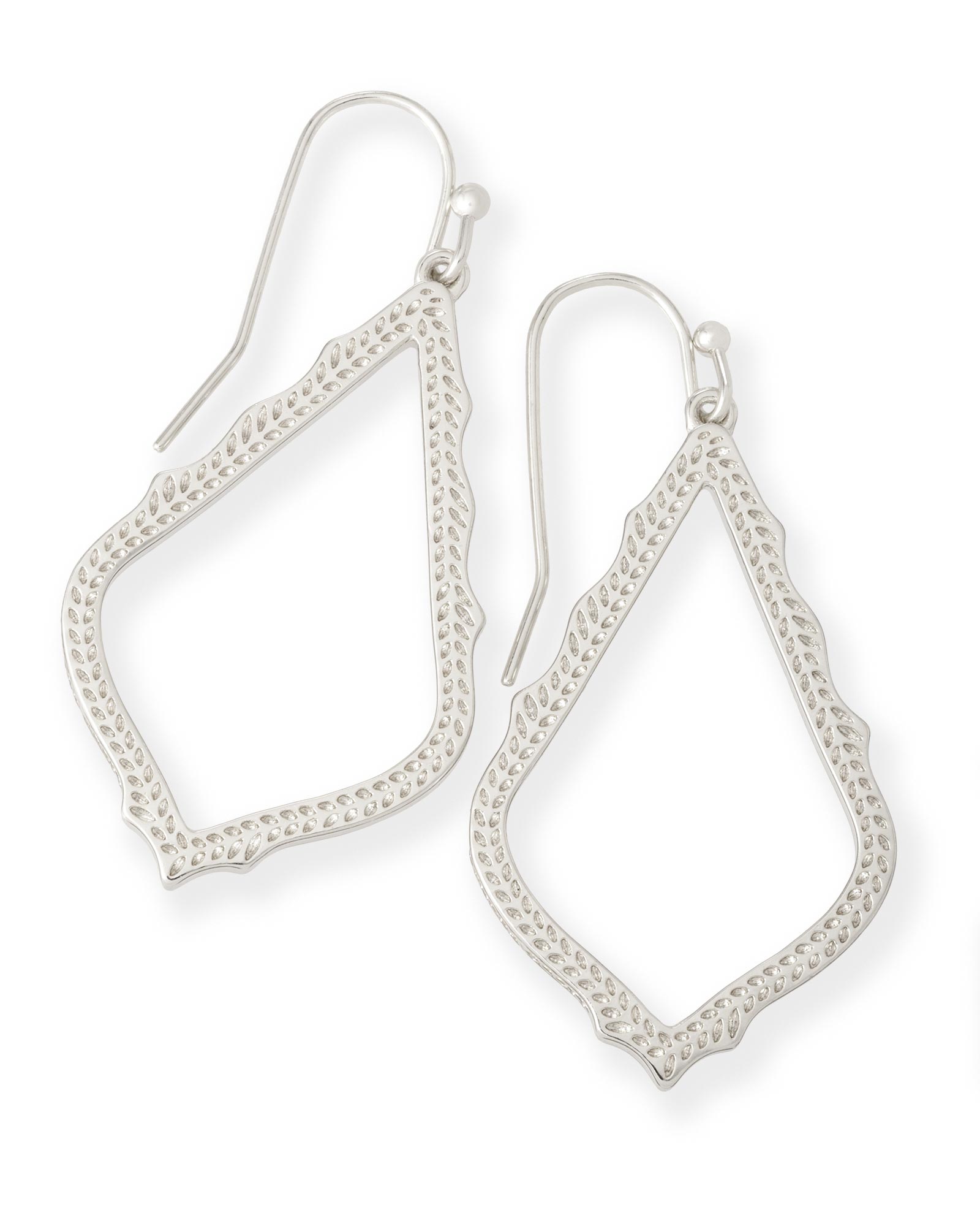 KENDRA SCOTT SOPHIA RHODIUM PLATED BRASS FASHION EARRINGS