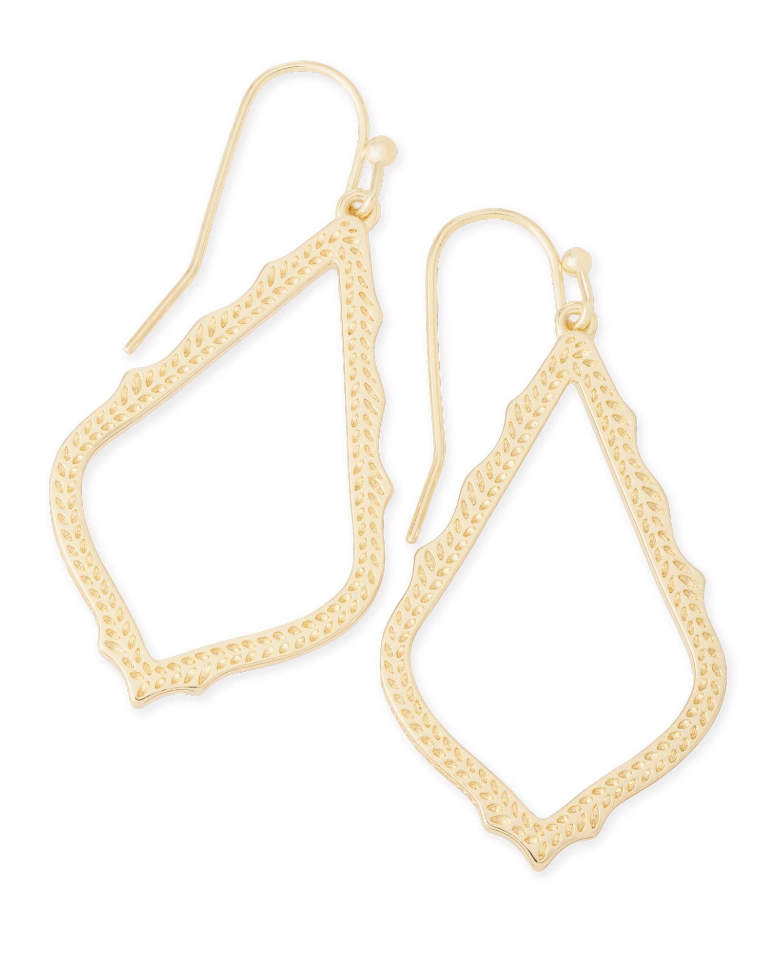 KENDRA SCOTT SOPHIA COLLECTION 14 KARAT YELLOW GOLD PLATED BRASS FASHION EARRINGS