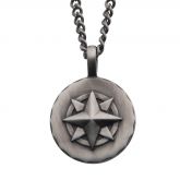 GUNMETAL STAINLESS STEEL COMPASS 22