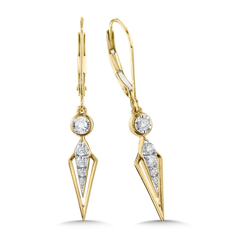 Diamond Dangle Earrings