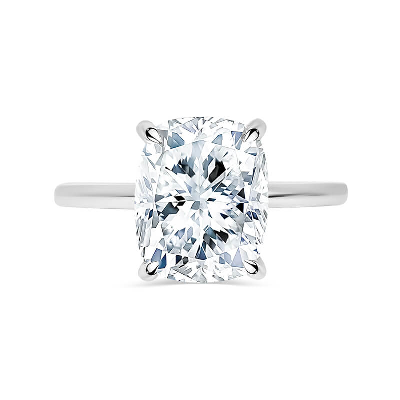 Korman Signature Platinum Cushion Cut Diamond Engagement Ring