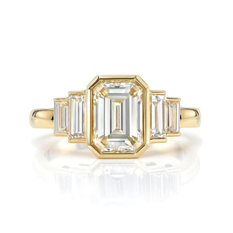 Single Stone 18kt Caroline Ring 2.67 CT Center Stone Engagement Ring