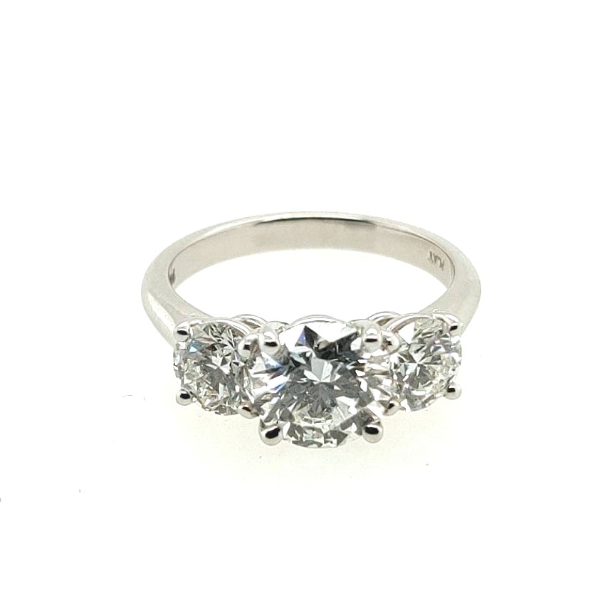 Korman Signature Platinum Round Diamond Engagement Ring