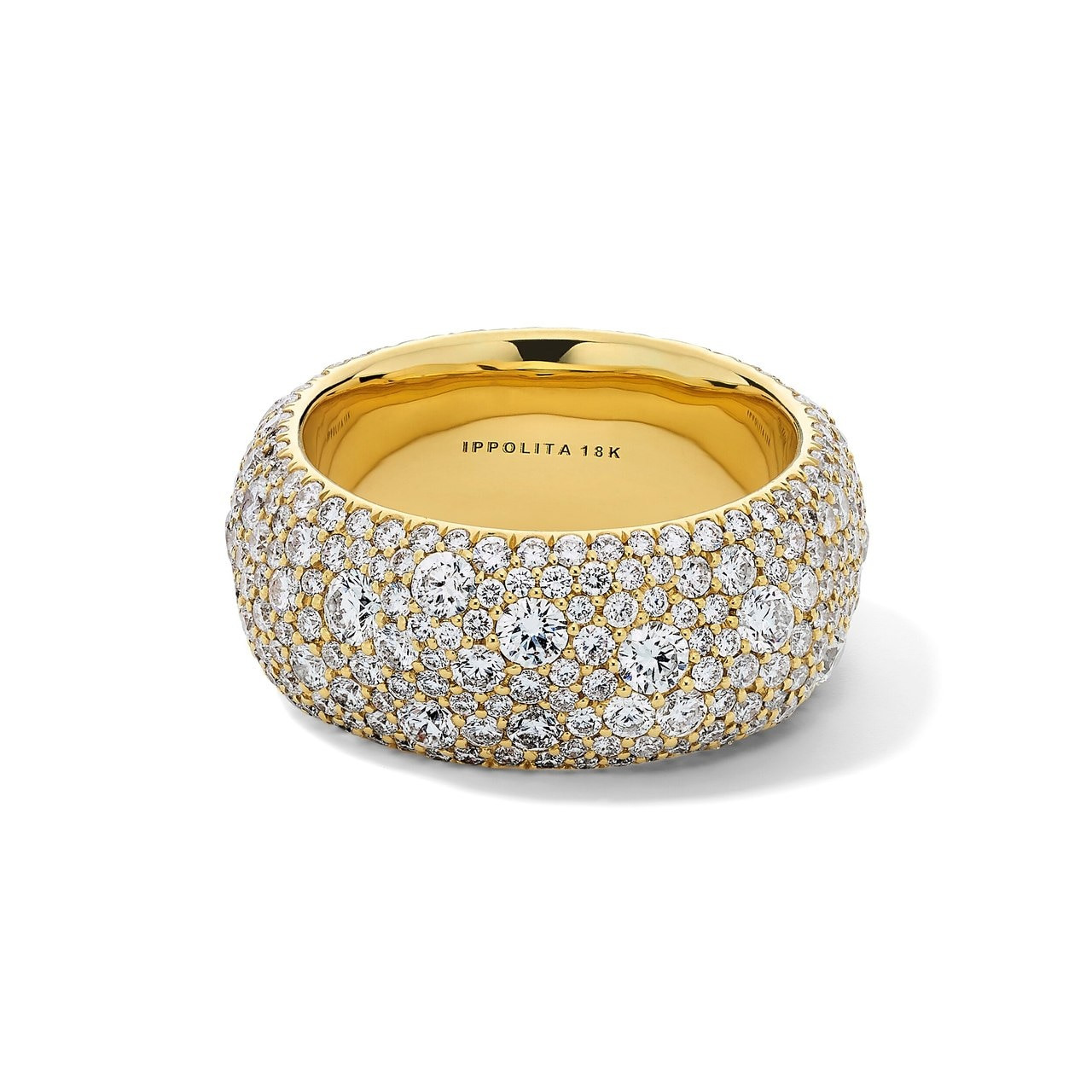 Ippolita 18kt Yellow Gold Stardust Organic Wide Band Ring