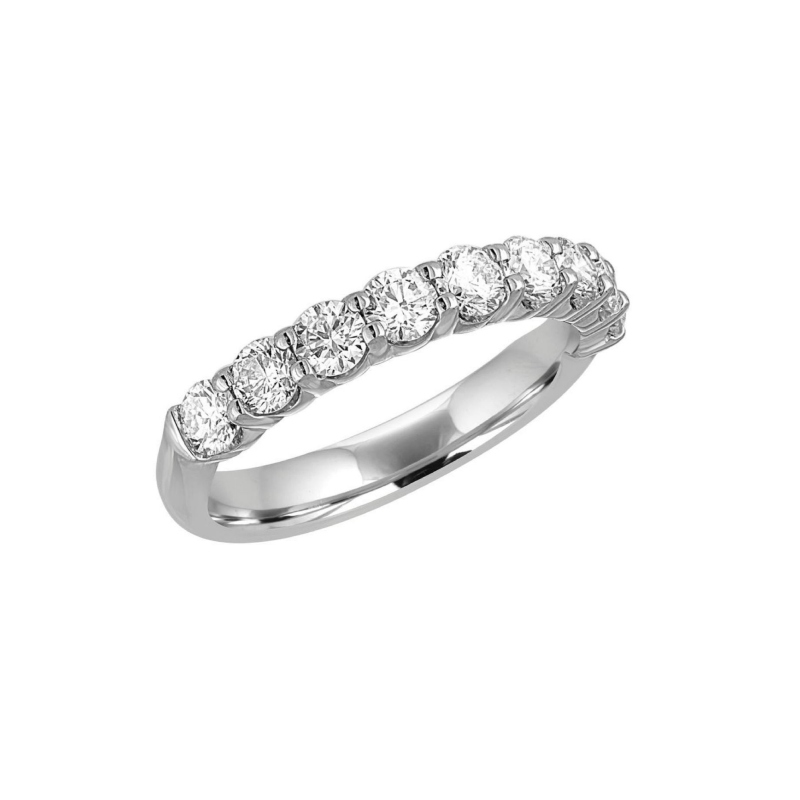 14kt Diamond Halfway Band