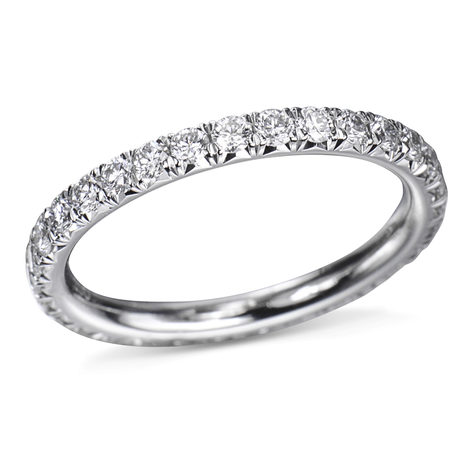 Round Diamond Eternity Band