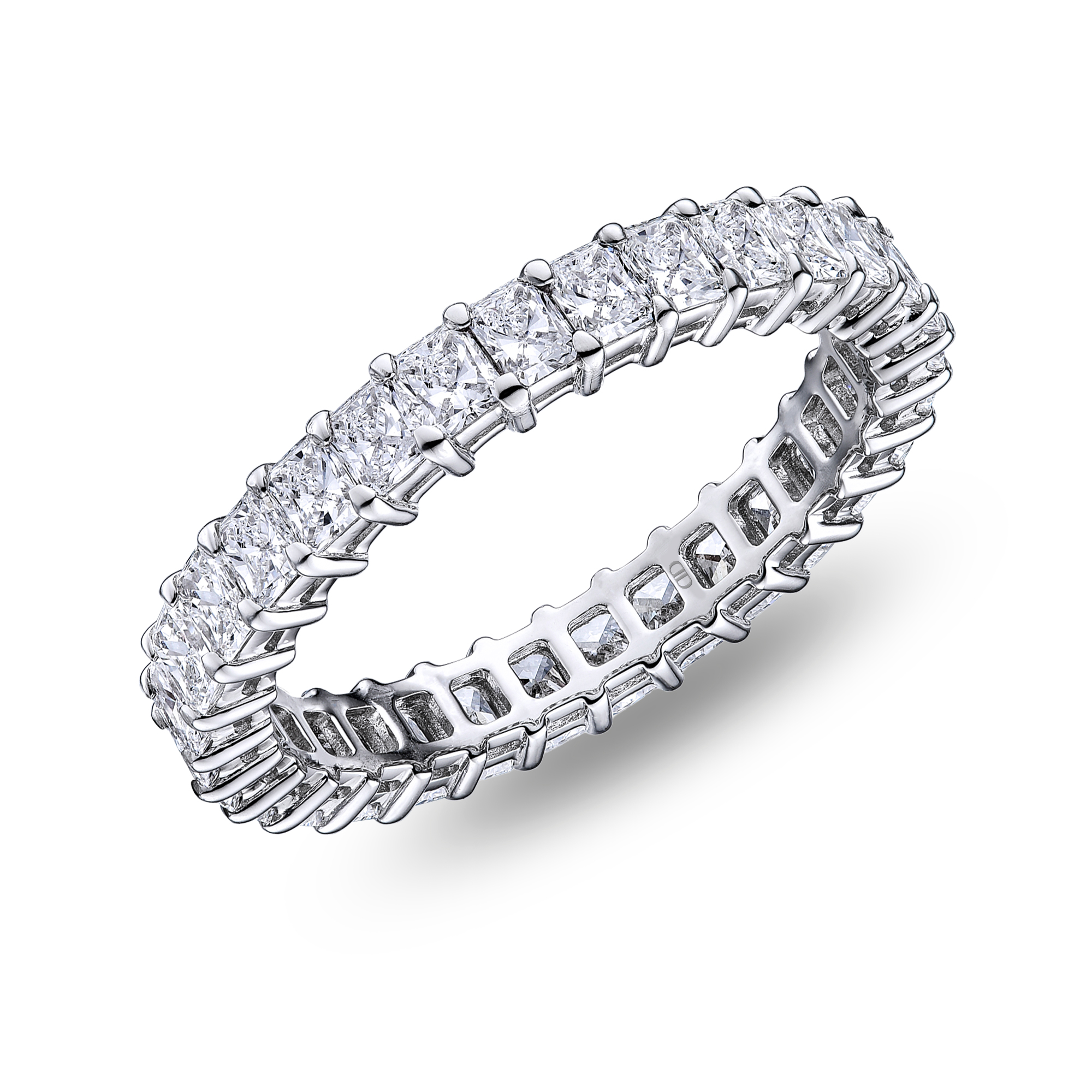 Korman Signature 18kt White Gold Radiant Diamond Eternity Band