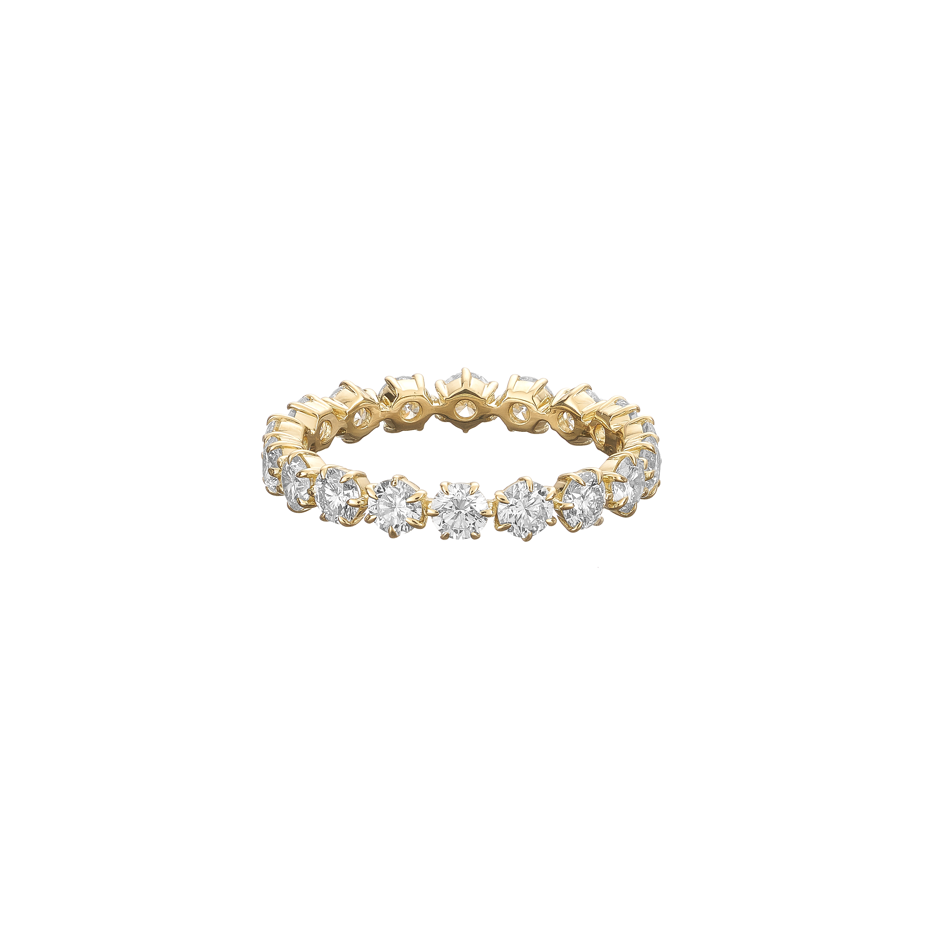 Jade Trau 18kt Yellow Gold Catherine Diamond Eternity Band