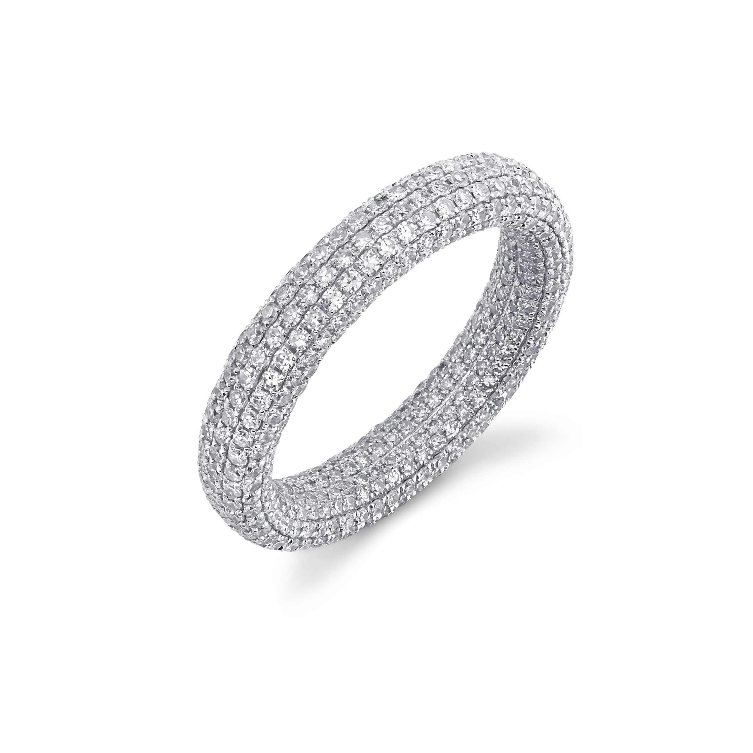 18kt Inside & Out Eternity Band