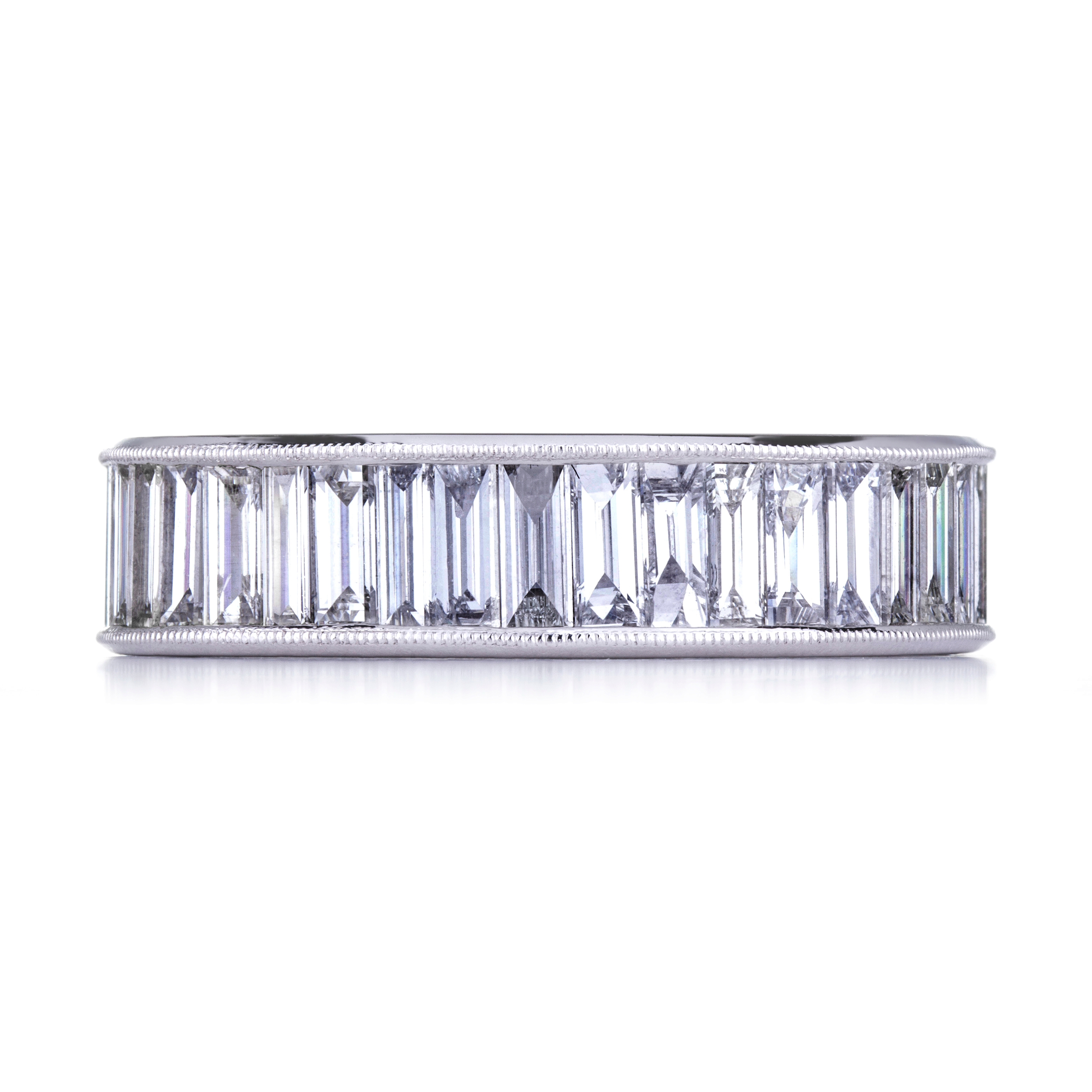 18kt Heritage Baguette Diamond Band