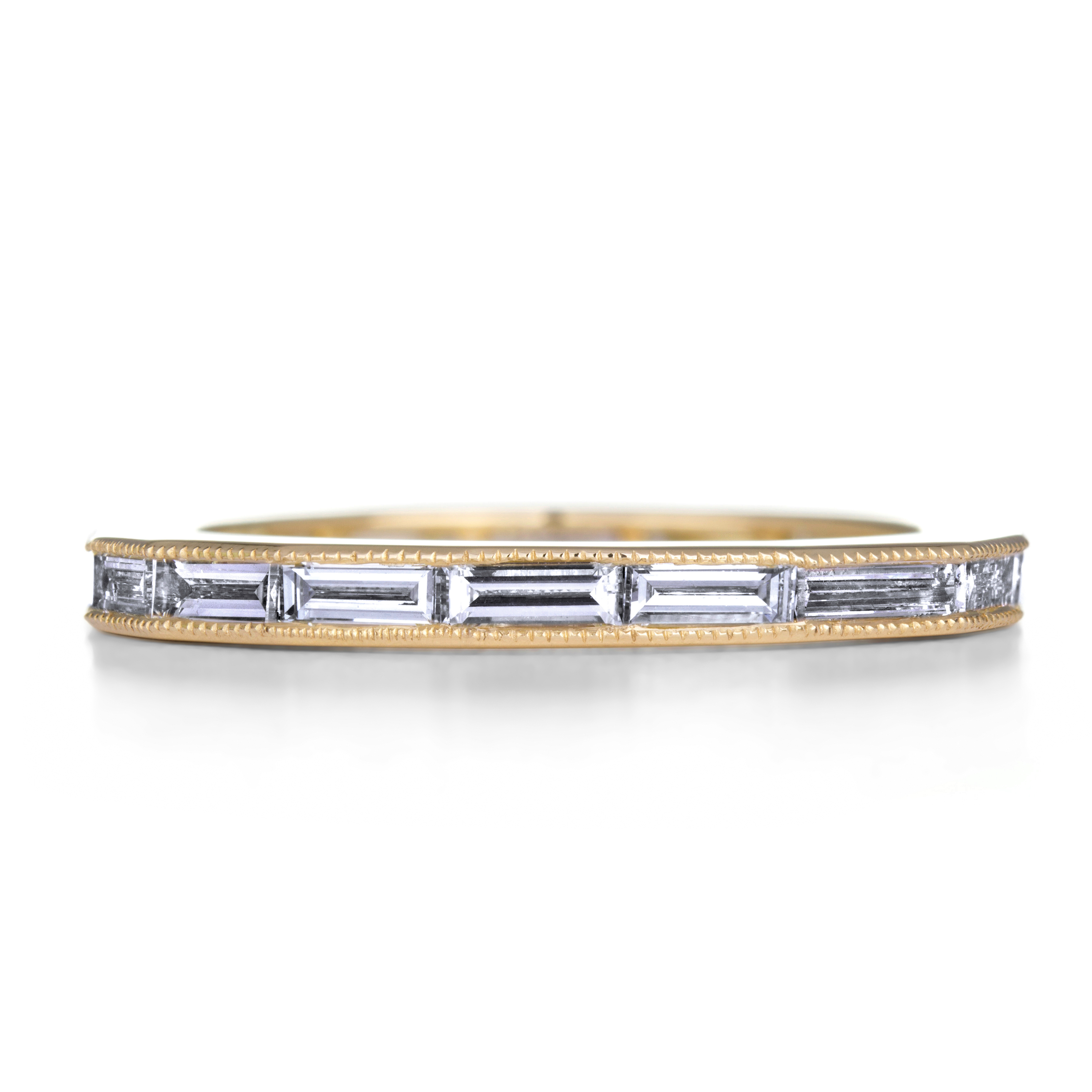 18kt Baguette Diamond Channel Set Band