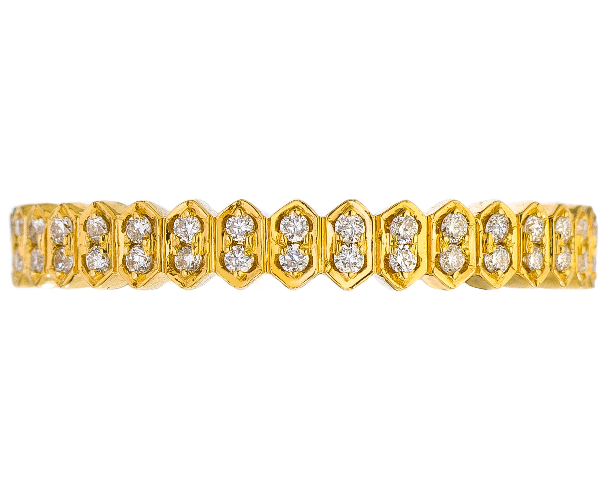 18kt Mini Abacus Diamond Band