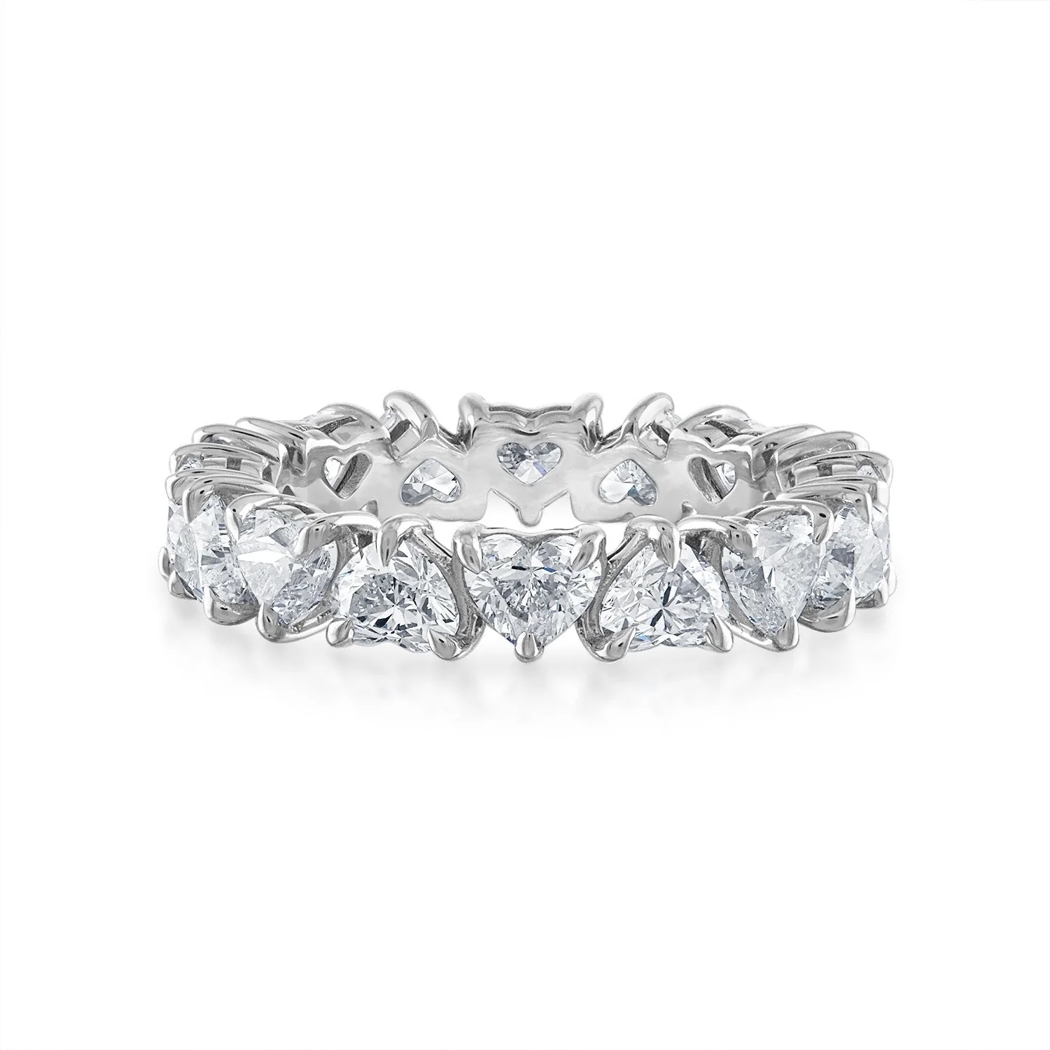 Korman Signature Platinum Heart Shape Diamond Eternity Band