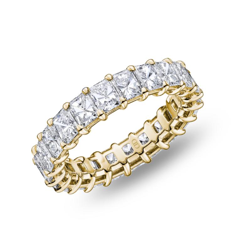 18kt 4.42ct Radiant Diamond Eternity Band