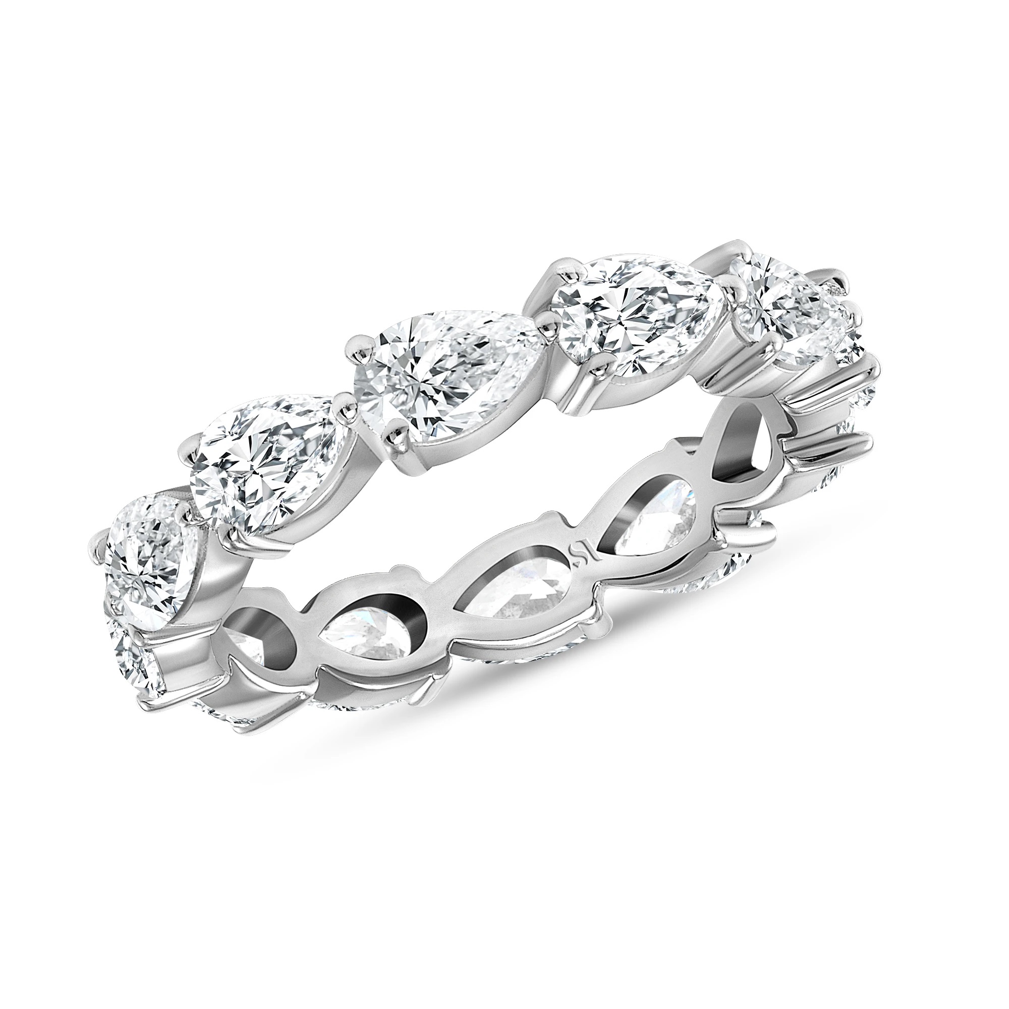 18kt Pear Diamond Eternity Band