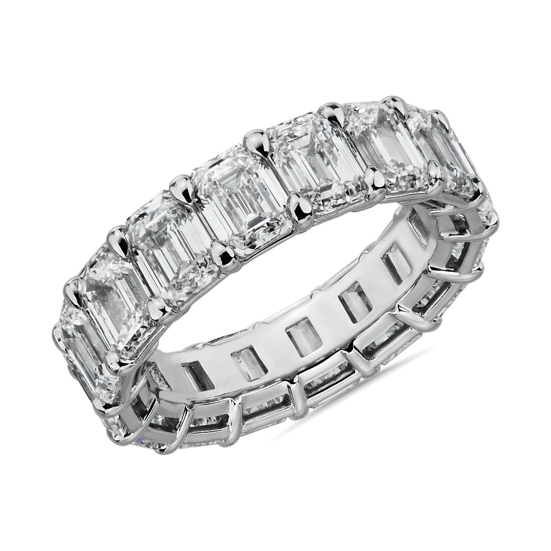 Korman Signature Platinum  Radiant Cut Diamond Eternity Band