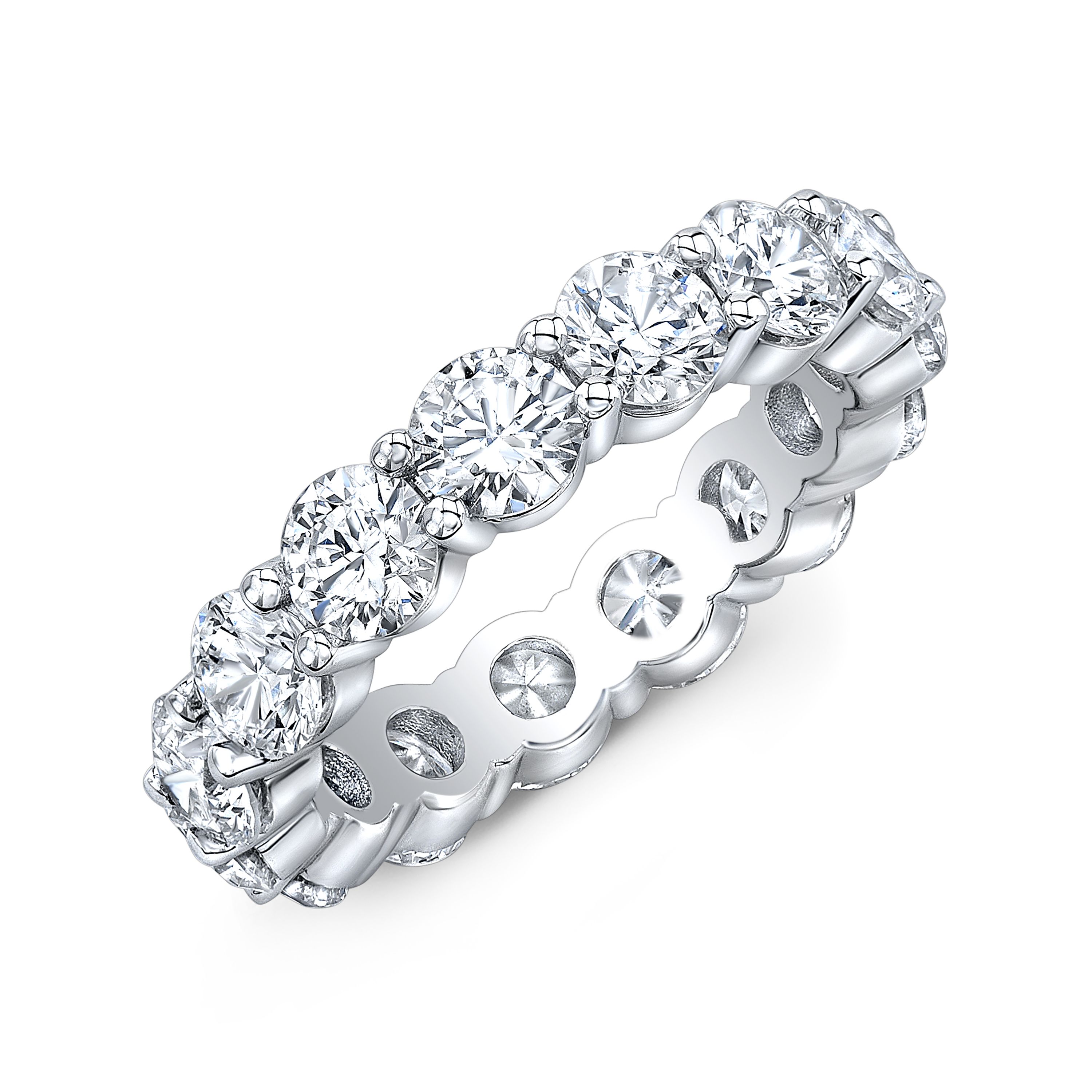 18kt 2.94ct Round Diamond Eternity Band