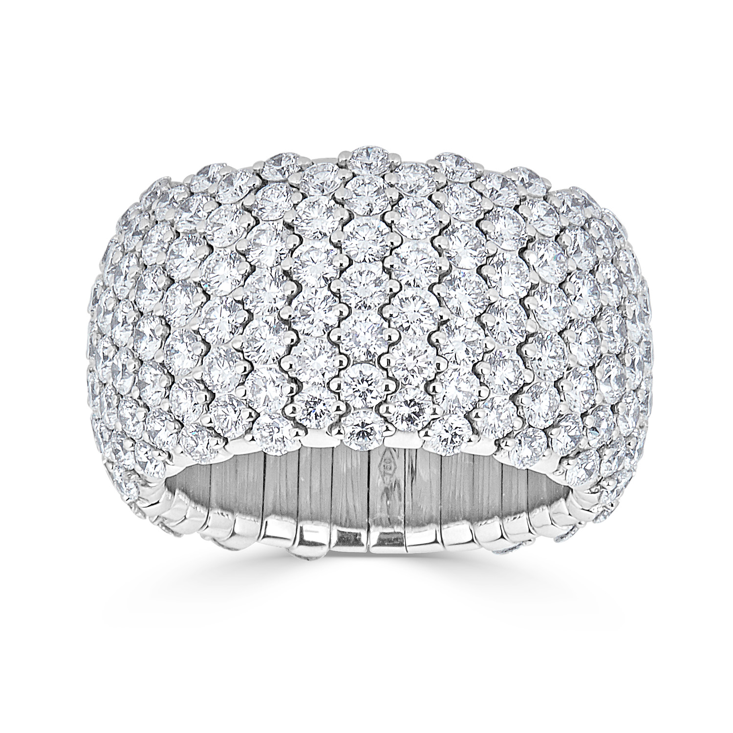 18kt Diamond Pave Stretch Ring