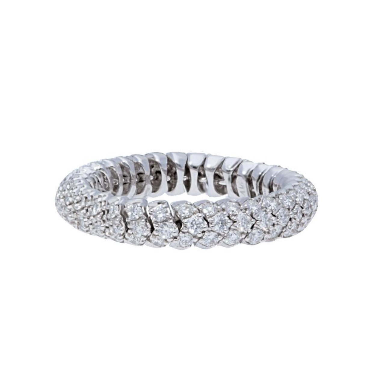 14kt Flexible Diamond Eternity Ring