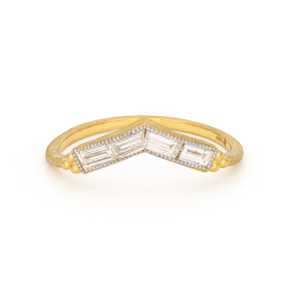 18kt Provence Diamond Baguette Ring