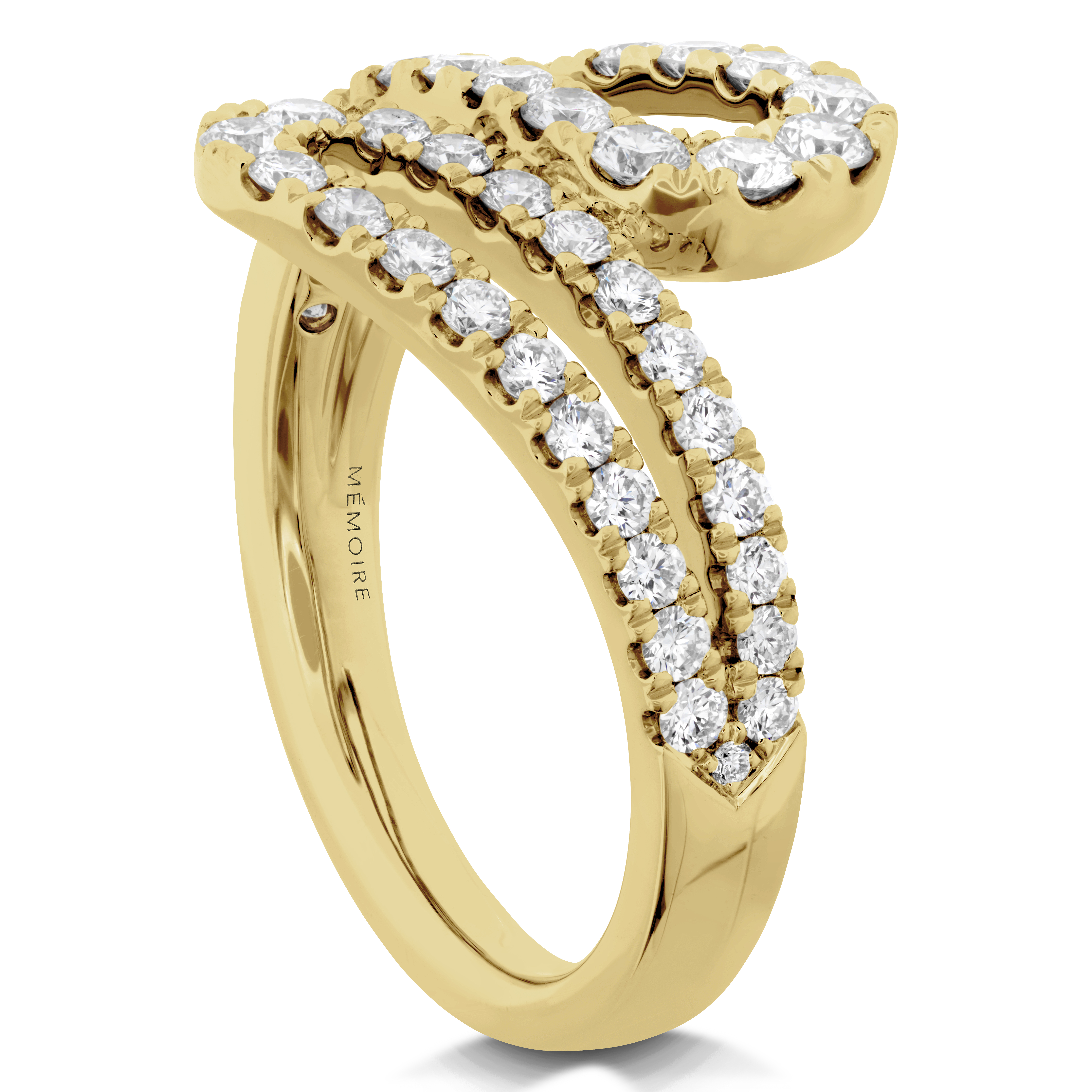 Korman Signature 18kt Yellow Gold Harper High Team Diamond Ring