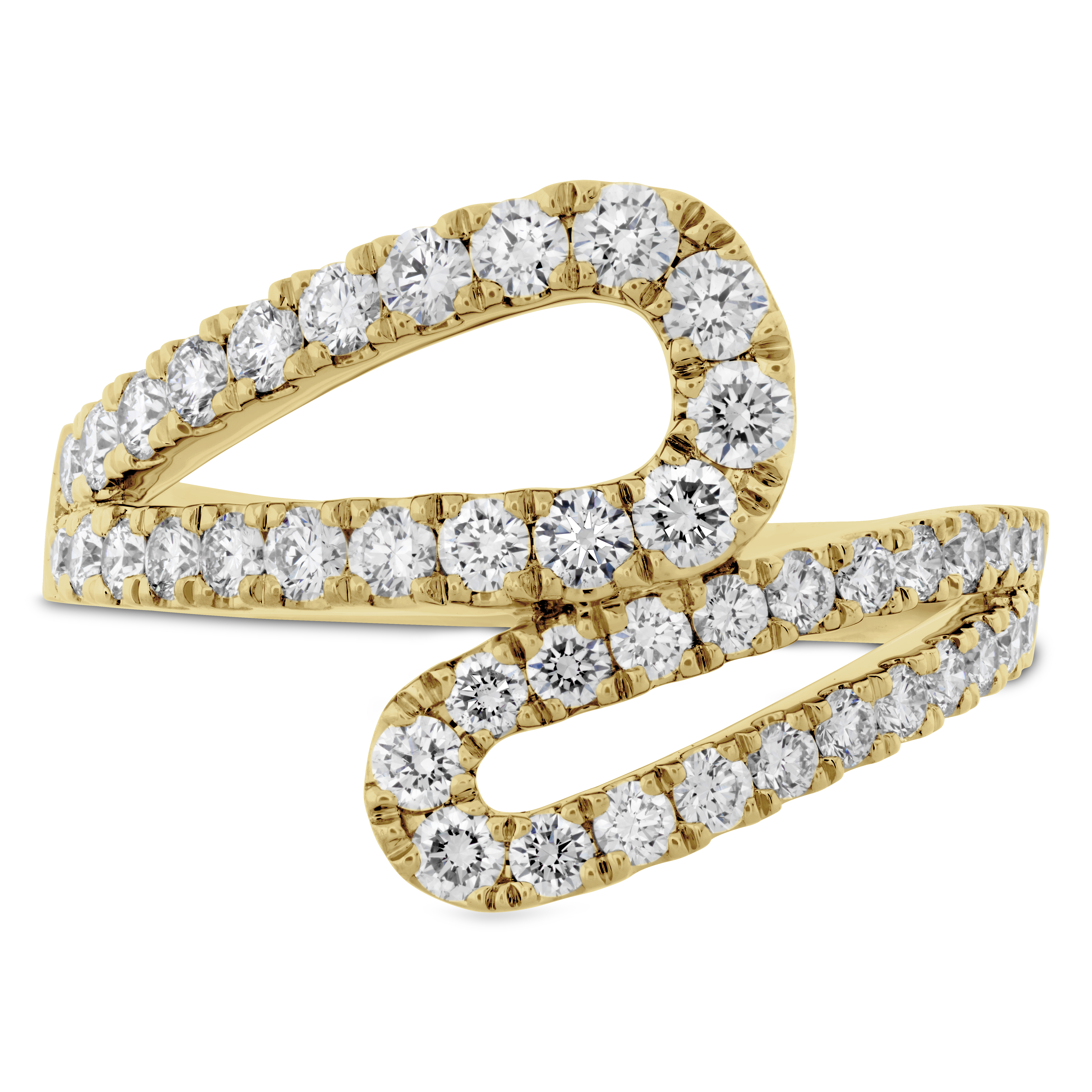 Korman Signature 18kt Yellow Gold "Harper" High Team Diamond Ring