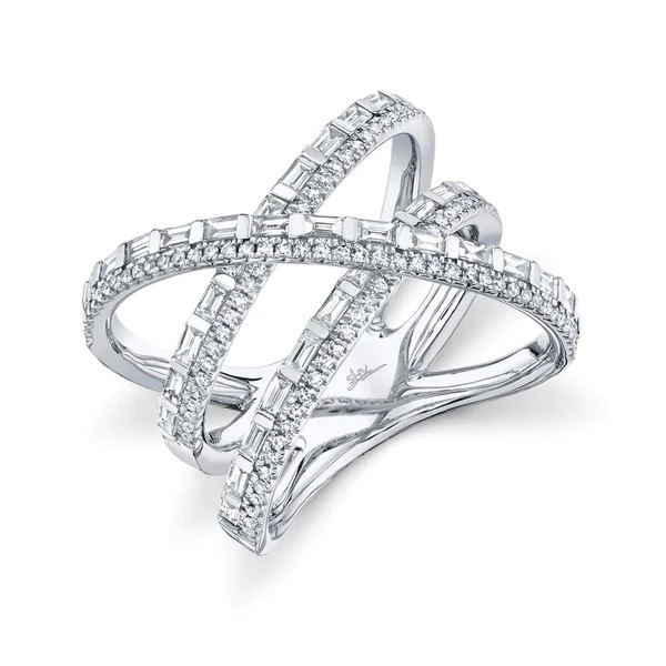 Korman Signature 14kt White Gold Diamond Bridge Ring