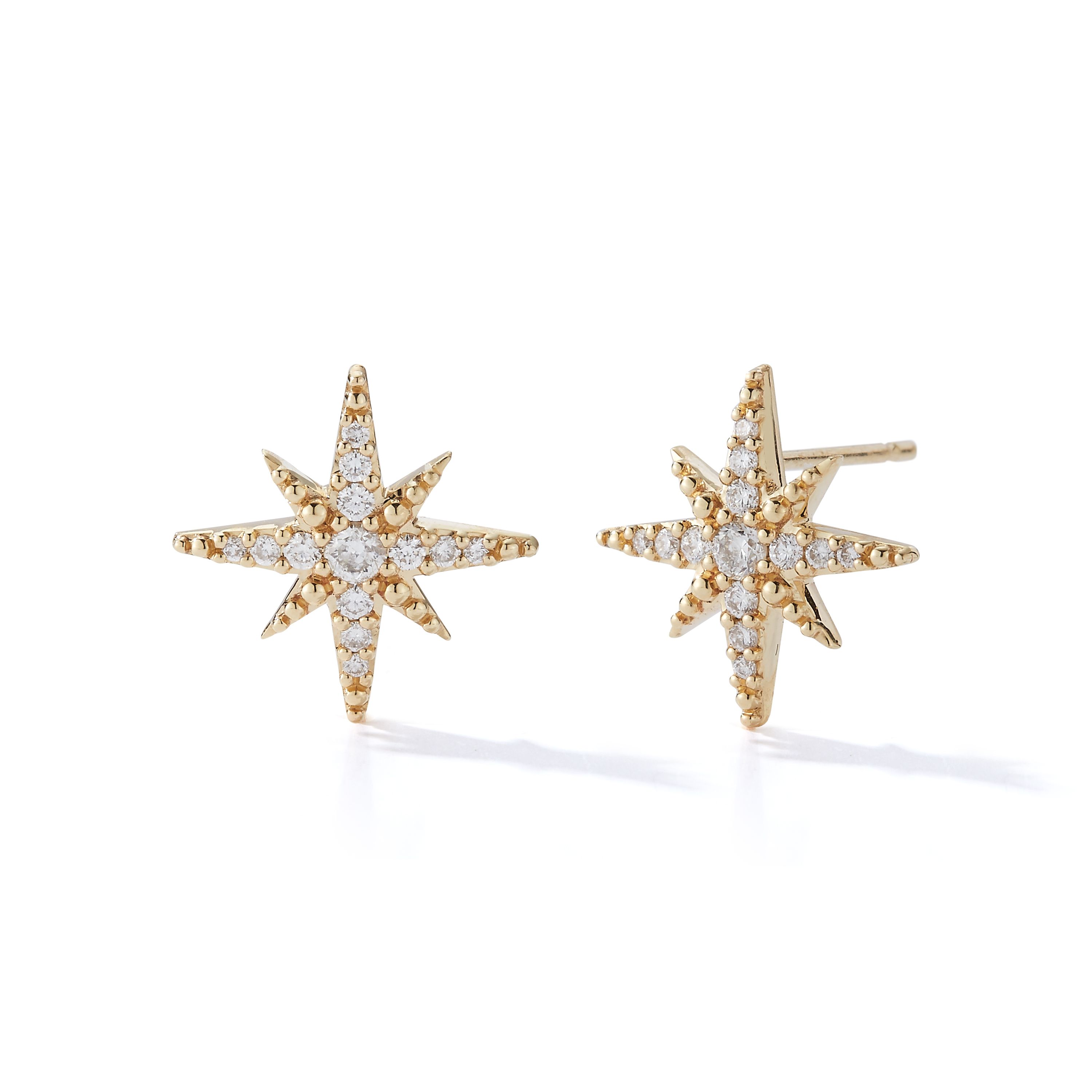 Medium Diamond Star Studs