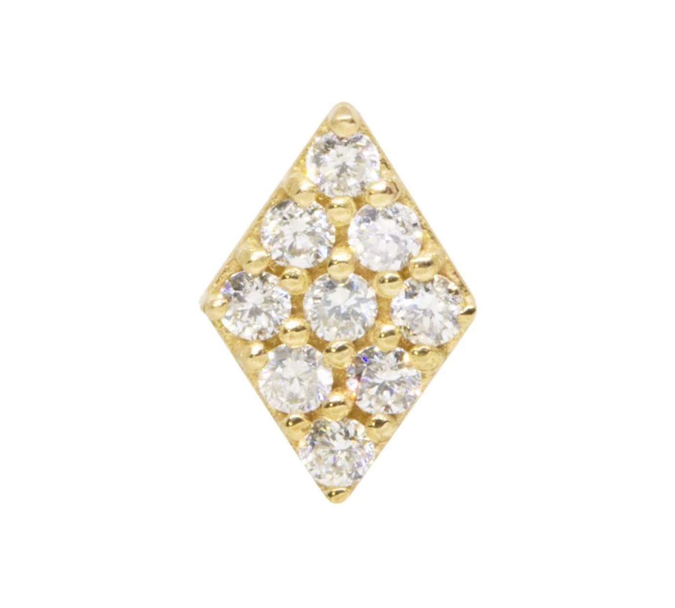 18kt Diamond Of Diamond Stud Earring