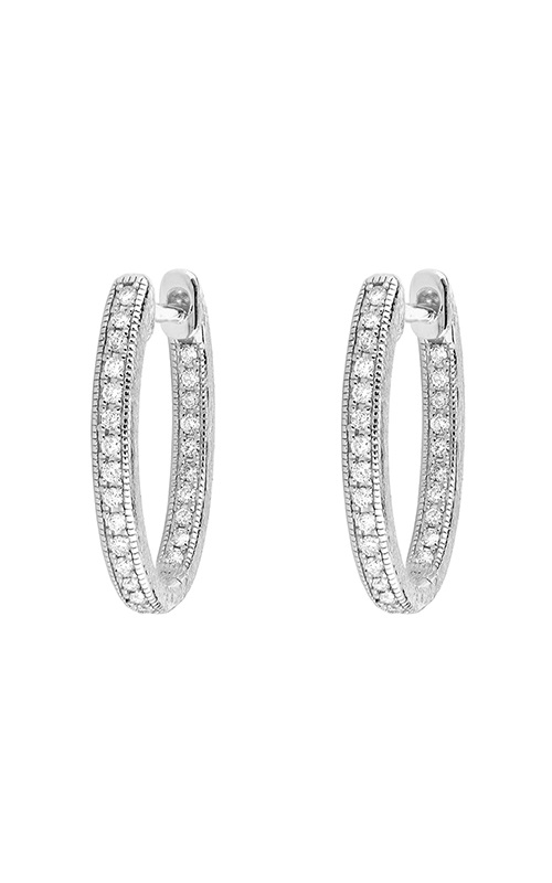 18kt Small Lisse Inside Out Hoop Earrings