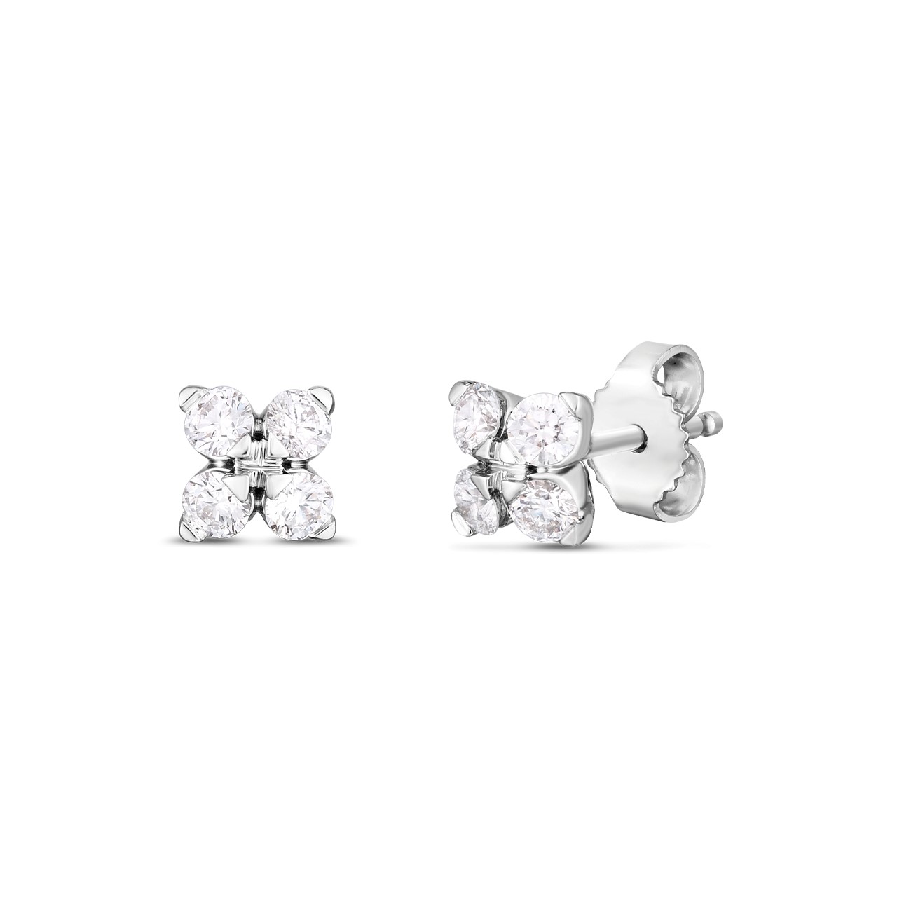 18kt Love In Verona Small Flower Stud Earrings