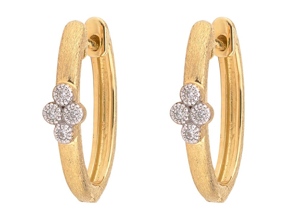 18kt Provence Quad Oval Hoop Earrings