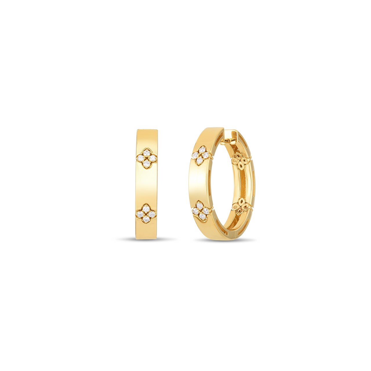 Roberto Coin 18kt Yellow Gold Love In Verona Hoop Earrings