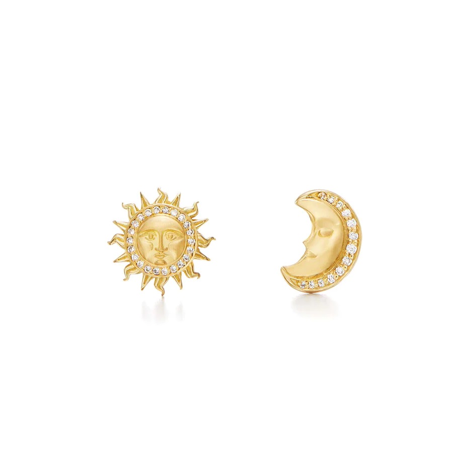 18kt Sole Luna Earrings