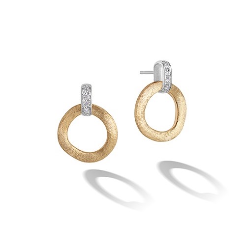 Marco Bicego 18kt Yellow Gold Stud Drop Diamond Earrings