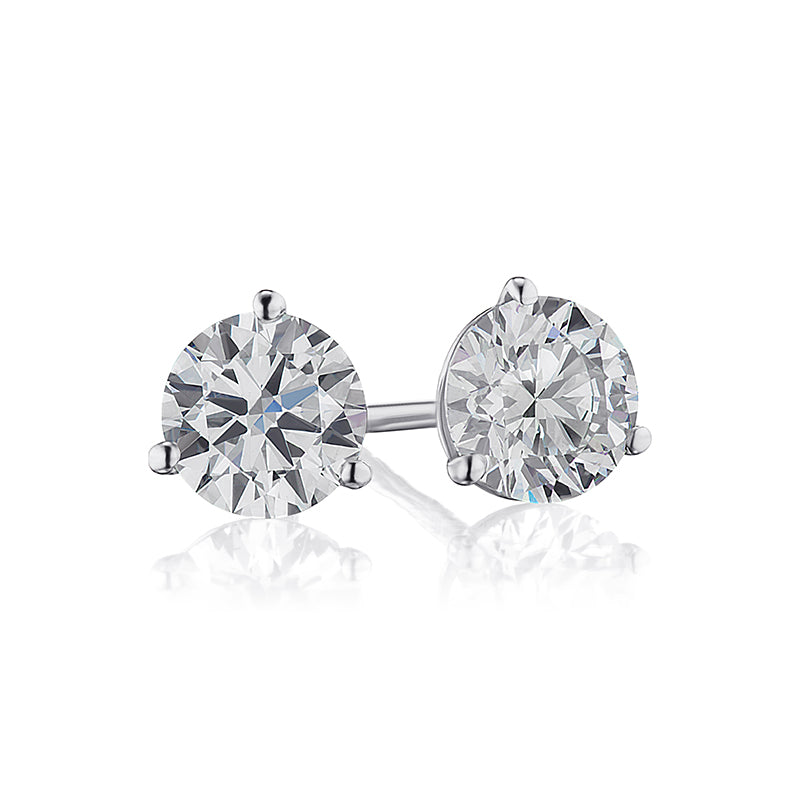 1.05 ct. tw. Diamond Round Cut Earring Studs | AE14-018