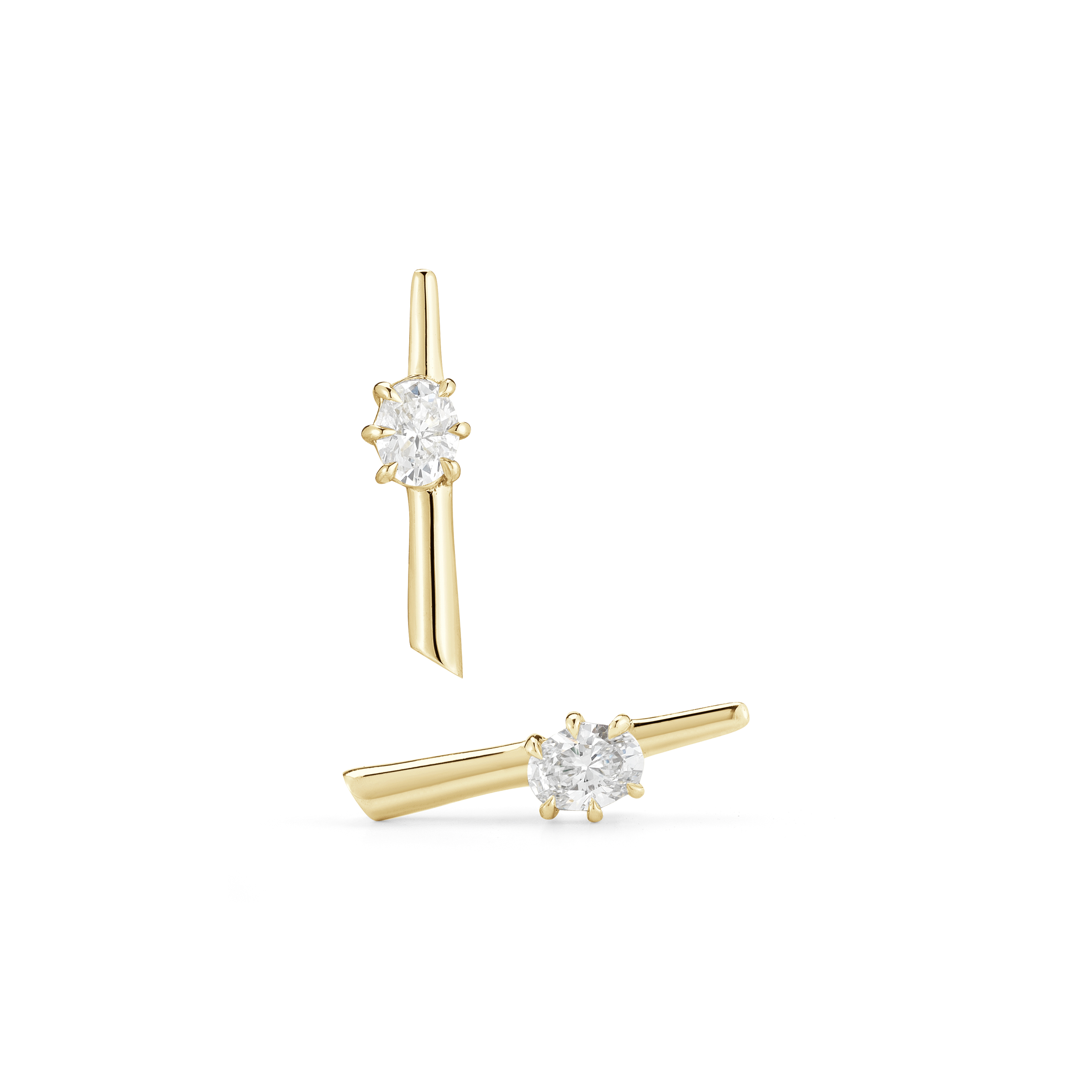 18kt Rae Diamond Stud Earrings