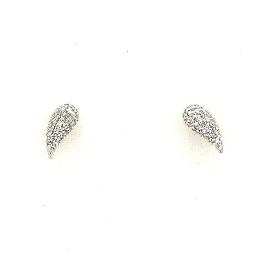 Phillips House 14k Yellow Gold 0.30ctw 82 Round Fg Vs2-si2 Diamonds Perennial Petal Stud Earrings (pair)